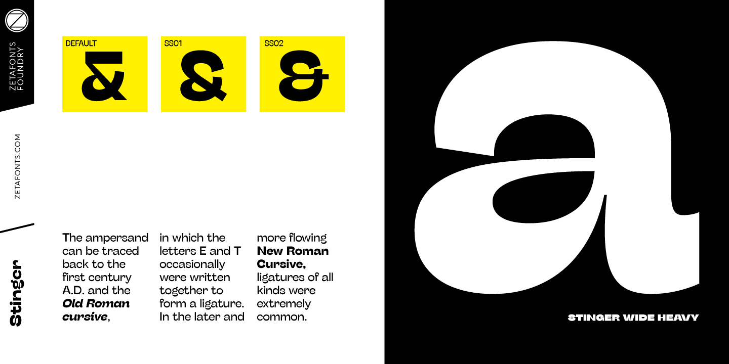 Stinger Light Italic Font preview